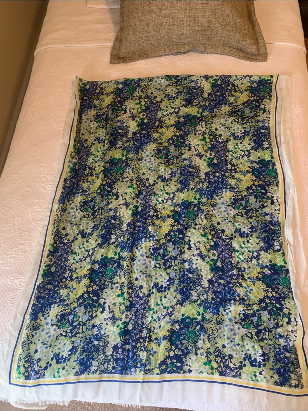Talbot’s lightweight oblong cotton scarf